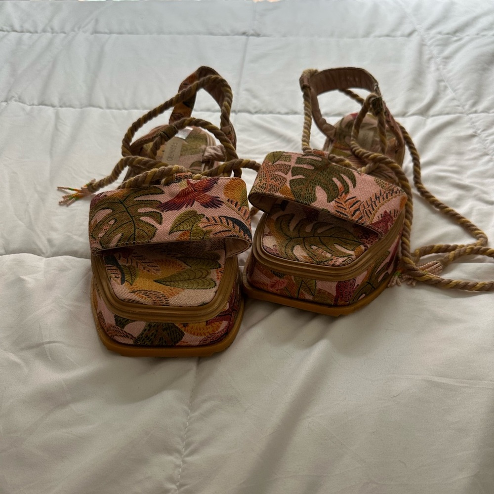 Farm Rio Platform Sandals - Picture 2 of 3